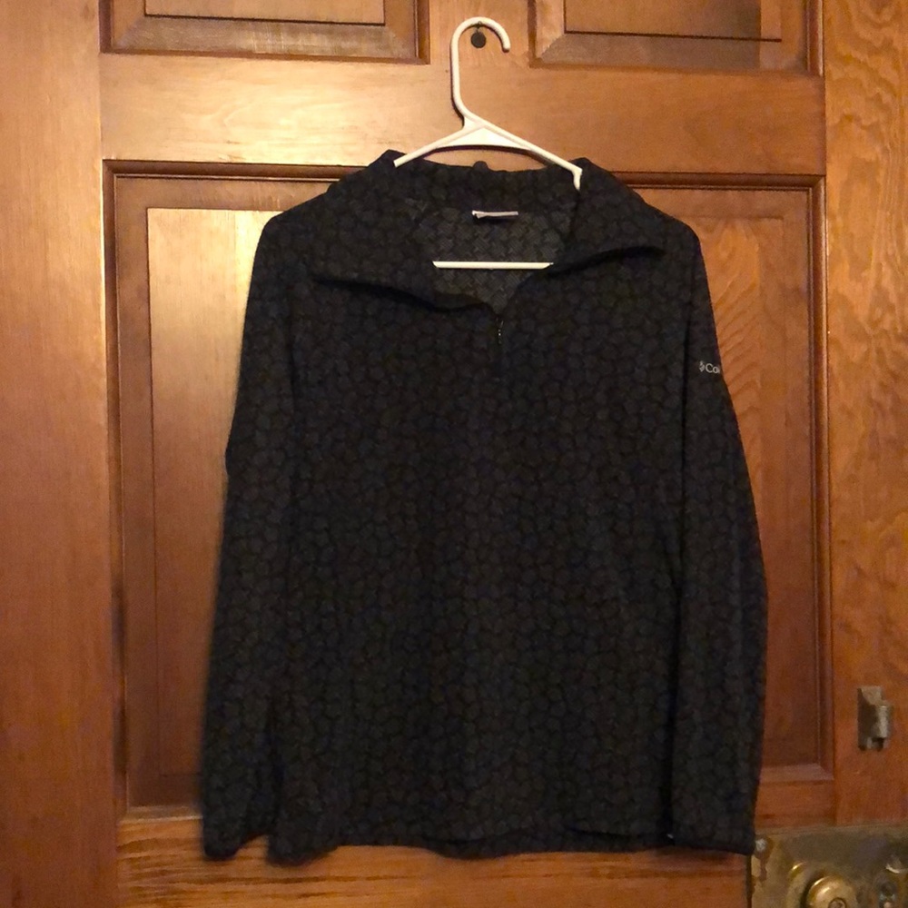 Columbia fleece quarter zip, women’s M